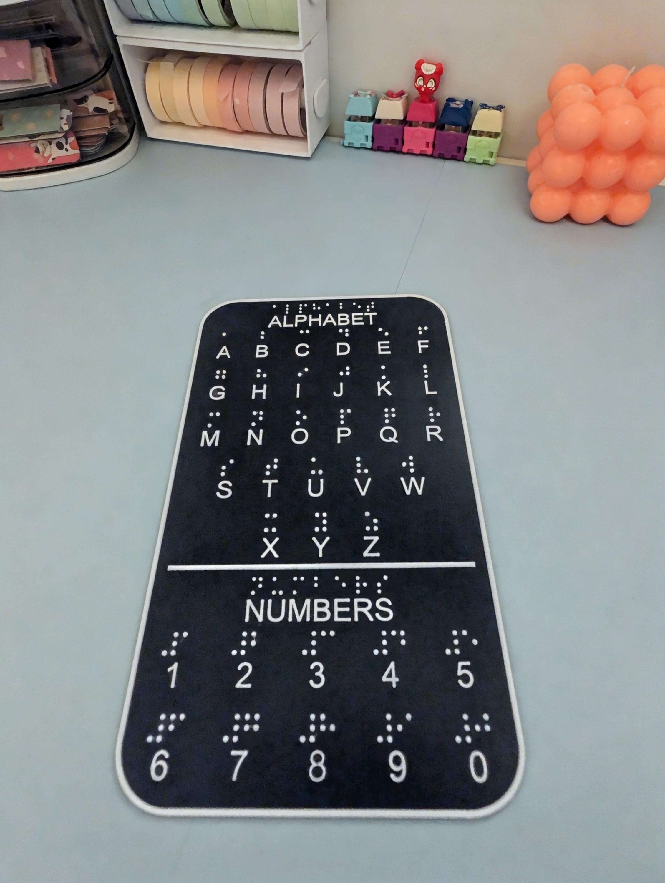 Durable Braille Alphabet Learning/reference Card - Tactile Learning ...