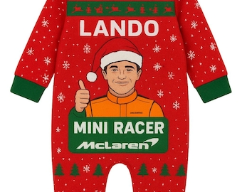 Lando Norris McLaren Baby Strampler, F1 Racing Geschenk
