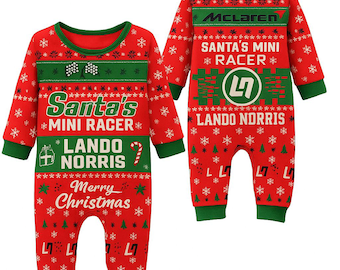 Lando Norris McLaren Baby Romper, F1 Christmas Suit
