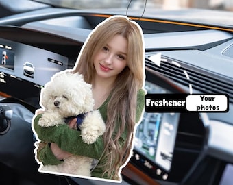 Ambientador para coche con foto personalizada: regalo original para el coche