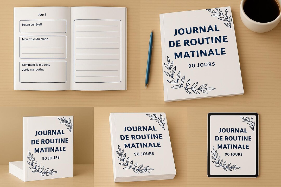 Daily Routine Journal.pdf 90 Day Morning Routine Journal Printable PDF - Etsy