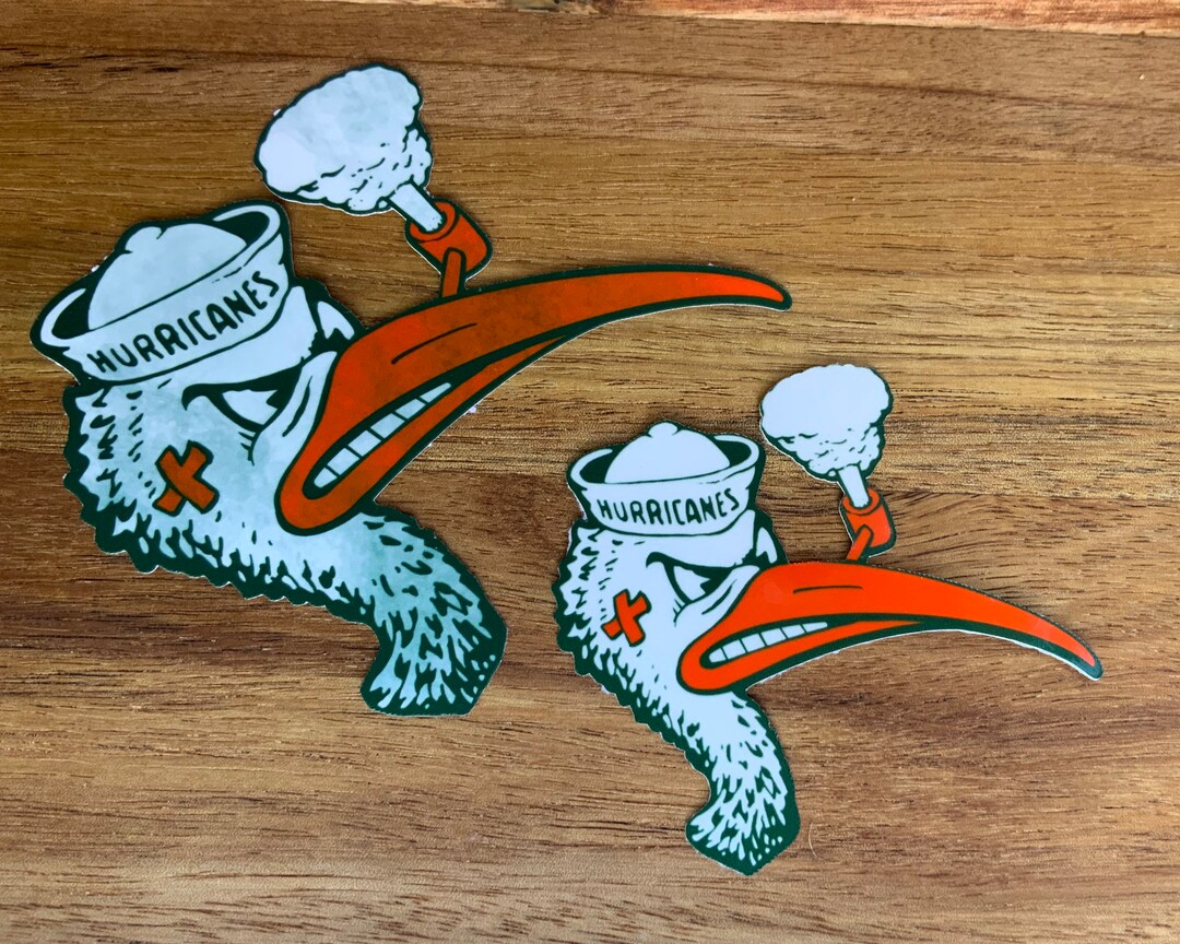 ONE TIME USE Vintage Sailor Hat Ibis Mascot Vinyl Sticker/decal Set of ...