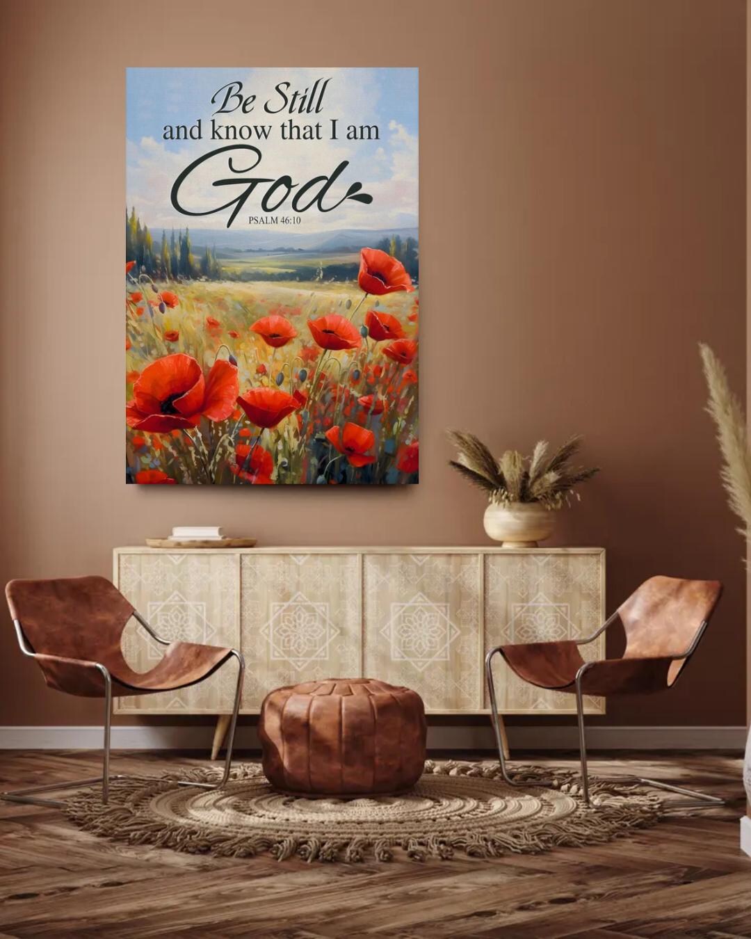 Be Still and Know That I Am God Wall Art Canvas | Psalm 46:10 Bible ...