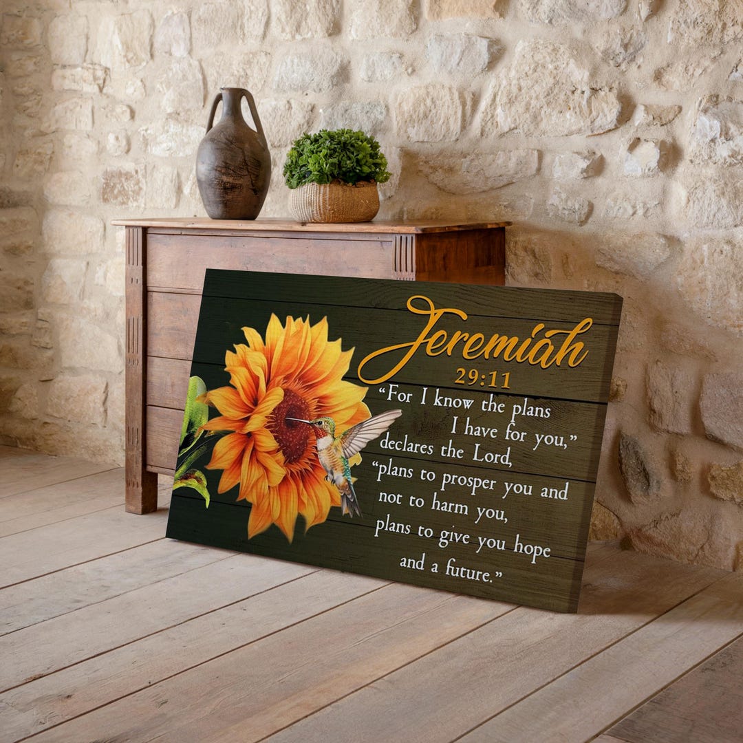 Jeremiah 29:11 Canvas Wall Art | for I Know the Plans I Have for You ...