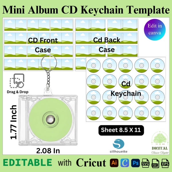 Cd Front Insert Cd Front and Back Covers - Etsy
