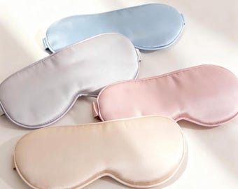 Luxus 100% Maulbeerseide Schlafmaske Damen, Weiche Seiden Augenmaske zum Schlafen, Leichte Reise Schlafmaske, Geschenk für Sie