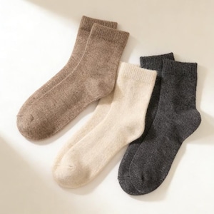 6 Paia Calzini Morbidi In Peluche Per Donna E Ragazza – Caldi, Spessi, Con Cuori Colorati, Taglia 3-6, Regalo Natale - 3