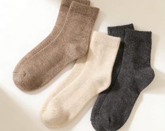 Calzini caldi in 100% cashmere | Calzini invernali comodi | Morbidi e anti-pilling | Regalo di Natale