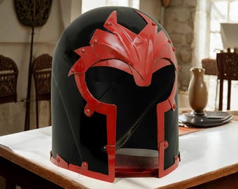 Magneto's X Helmet Black Red Metal Warrior Dark Overlord Cosplay Armor For Gift Him