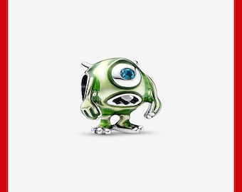 Pixar Mike Wazowski Charm,Charm for Bracelet,Necklace Pendant,Pandora Charm