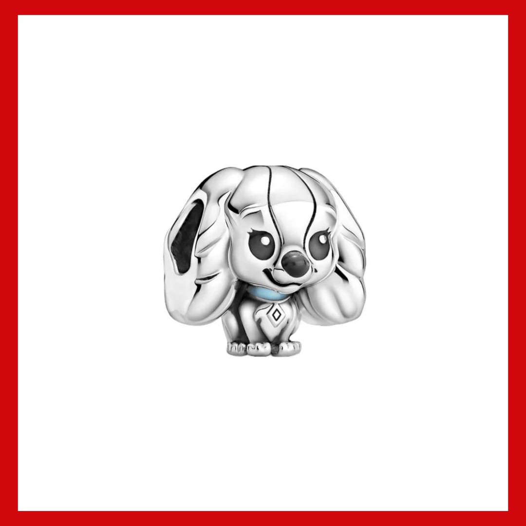 Lady and the Tramp Lady Charm,charm for Bracelet,necklace Pendant