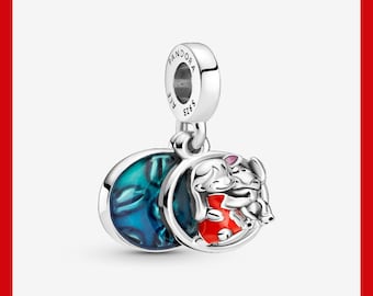 Lilo & Stitch Family Dangle Charm,Charm for Bracelet,Necklace Pendant,Pandora Charm