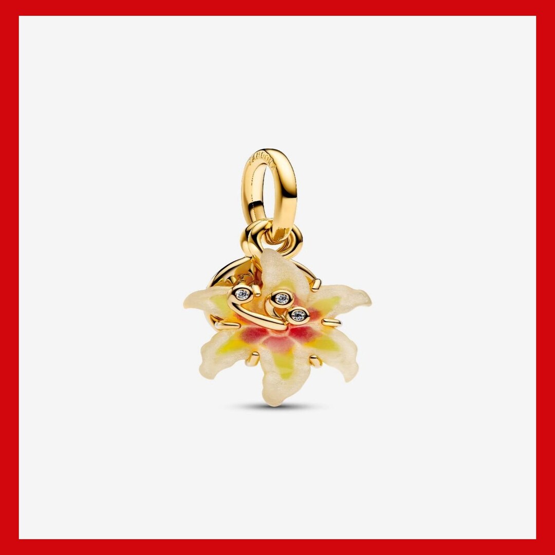 Tangled Sundrop Flower Glow-in-the-dark Charm,charm for Bracelet