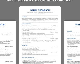 ATS Friendly Resume Template: Modern Professional CV Design