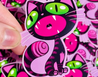 Cheshire cat sticker