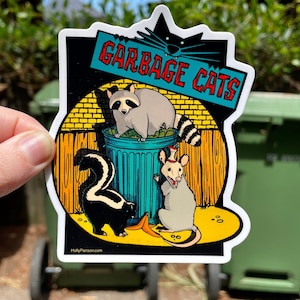 Müll Katzen Sticker