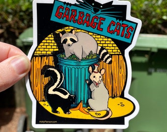 Garbage Cats Sticker