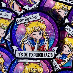 Sailor Moon diz que não tem problema socar nazistas com adesivo de glitter