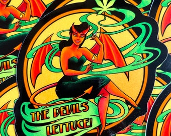 The Devil's lettuce Sticker