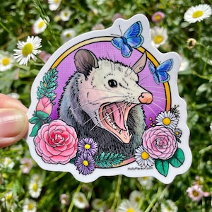 Adesivo de flor de gambá