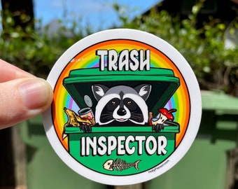 Trash Inspector Sticker