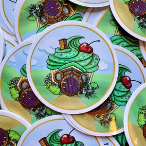 Shire cupcake sticker