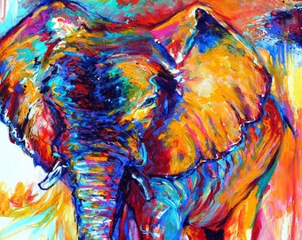 Bohemian Elephant - 13x10" archival print on 80lb paper