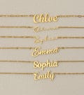 Custom 18K Name Necklace, Minimalist Name Jewelry, Personalized Name Necklace, Birthday Gift for Her, Christmas Gift, Gift for Mom product logo