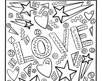 Love Each Other Coloring Page: John 13 | Etsy