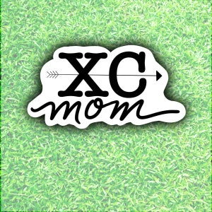 Adesivo Cross Country Mom - adesivo à prova d'água - Mãe esportiva - Mãe XC - Pai Cross Country - Adesivo XC - presente para mãe XC