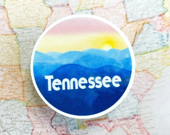 Tennessee Sticker - multiple sizes -  TN - Tennessee Smoky Mountains - Smokies