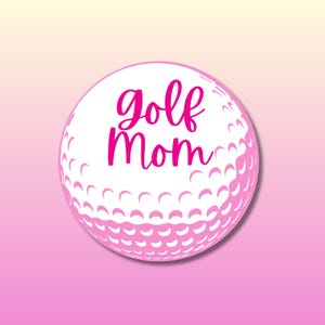 Sticker golf maman rose - sticker waterproof - golf mom - sticker golf - cadeau pour maman golf