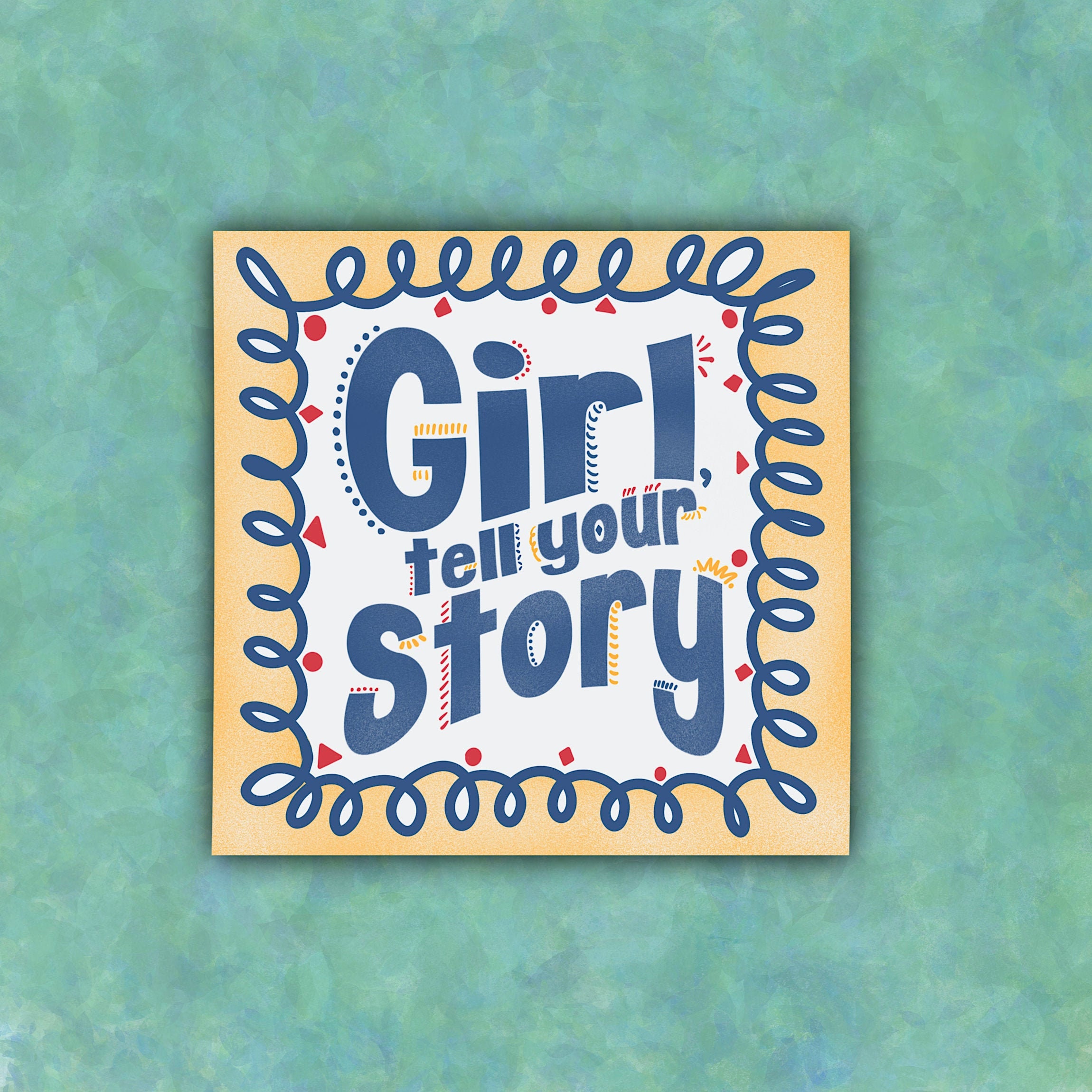 Girl Tell Your Story Sticker Waterproof Sticker Tell Etsy Girl Tell Your Story Sticker Waterproof Sticker Tell Etsy