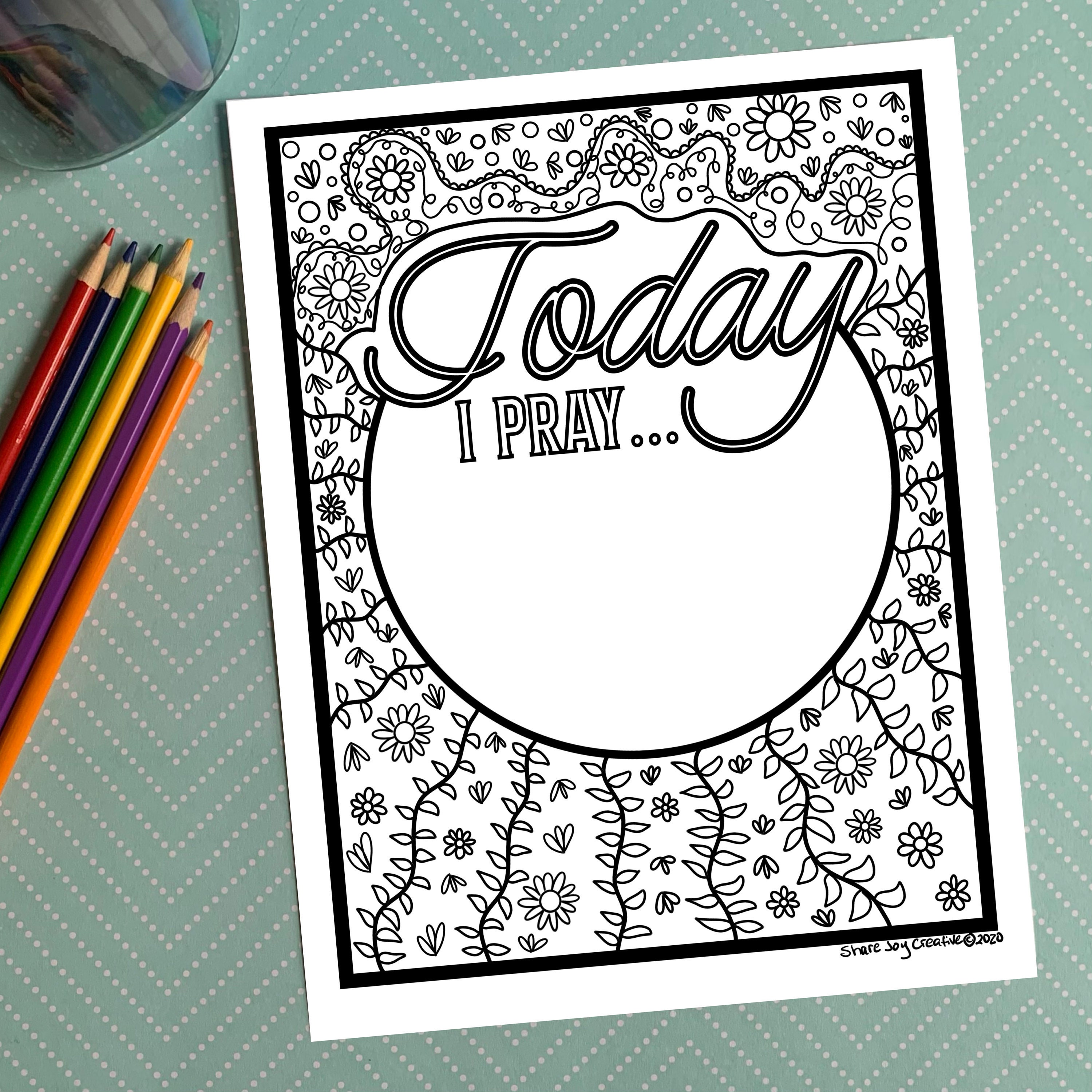 Praying For You Coloring Pages