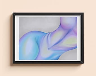 Pastel Art Print: Elegant Home Decor (Digital Download)