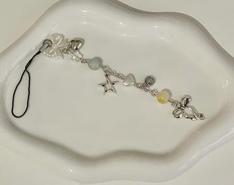 Coraline inspired phone charm/keychain