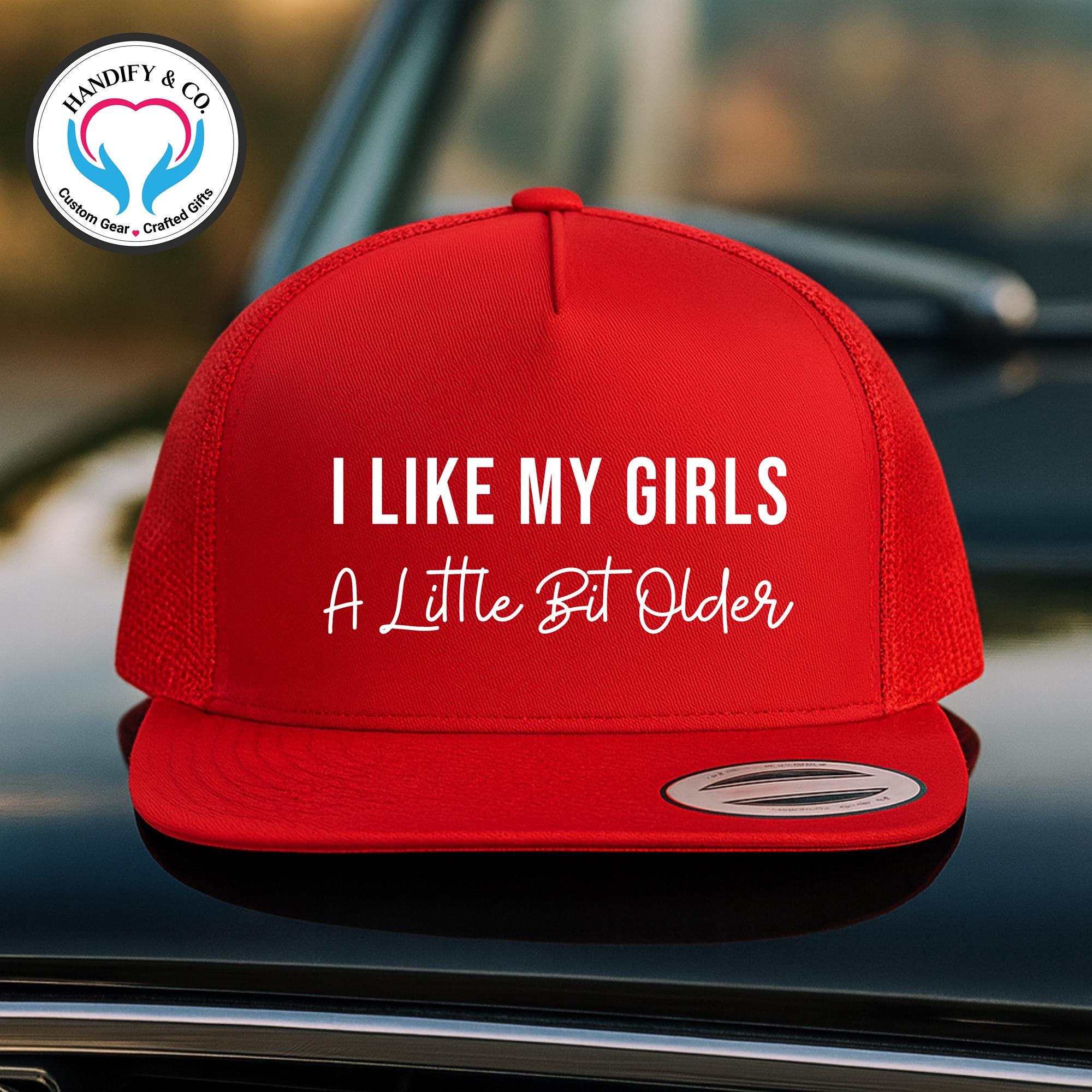 Funny Mens Trucker Hat - Gag Gift for Him - Humor Mesh 