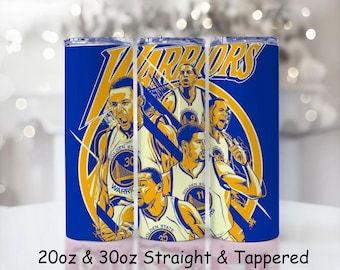 Steph Curry Tumbler Wrap PNG: Golden State Warriors Sublimation Design (Digital Download)