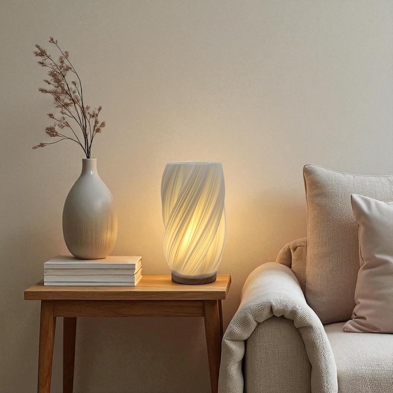 Lámpara minimalista nórdica / Lámpara de escritorio LED USB / Lámpara de mesa regulable con control táctil / 3 modos de luz de color / Lámpara de lectura moderna para dormitorios