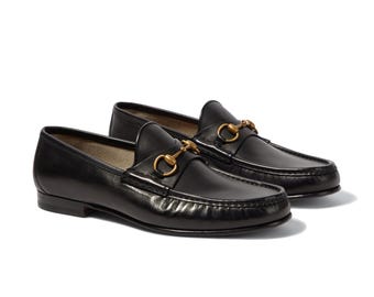 Mocassins à mors en cuir noir pour homme, sur mesure - Chaussures à enfiler pour homme