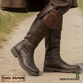 Medieval Pirate Boots – Tall Leather Renaissance Shoes for Men, Viking LARP Cosplay Footwear product logo