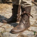 Medieval Leather Boots for Men & Women – Viking LARP Footwear, Renaissance Knight Cosplay Shoes product logo