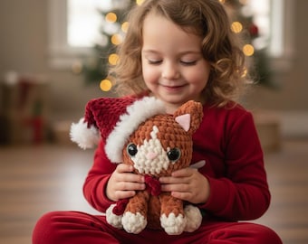 Rory the Christmas Puppy Crochet Pattern | Amigurumi Dog Plush (PDF Pattern)