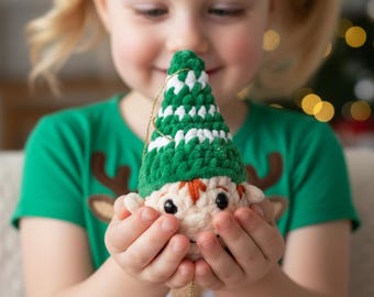 Christmas Elf Ornament Crochet Pattern PDF | Cute Amigurumi Elf Decoration | Holiday Gift Idea | DIY Xmas Tree Ornament | Instant Download