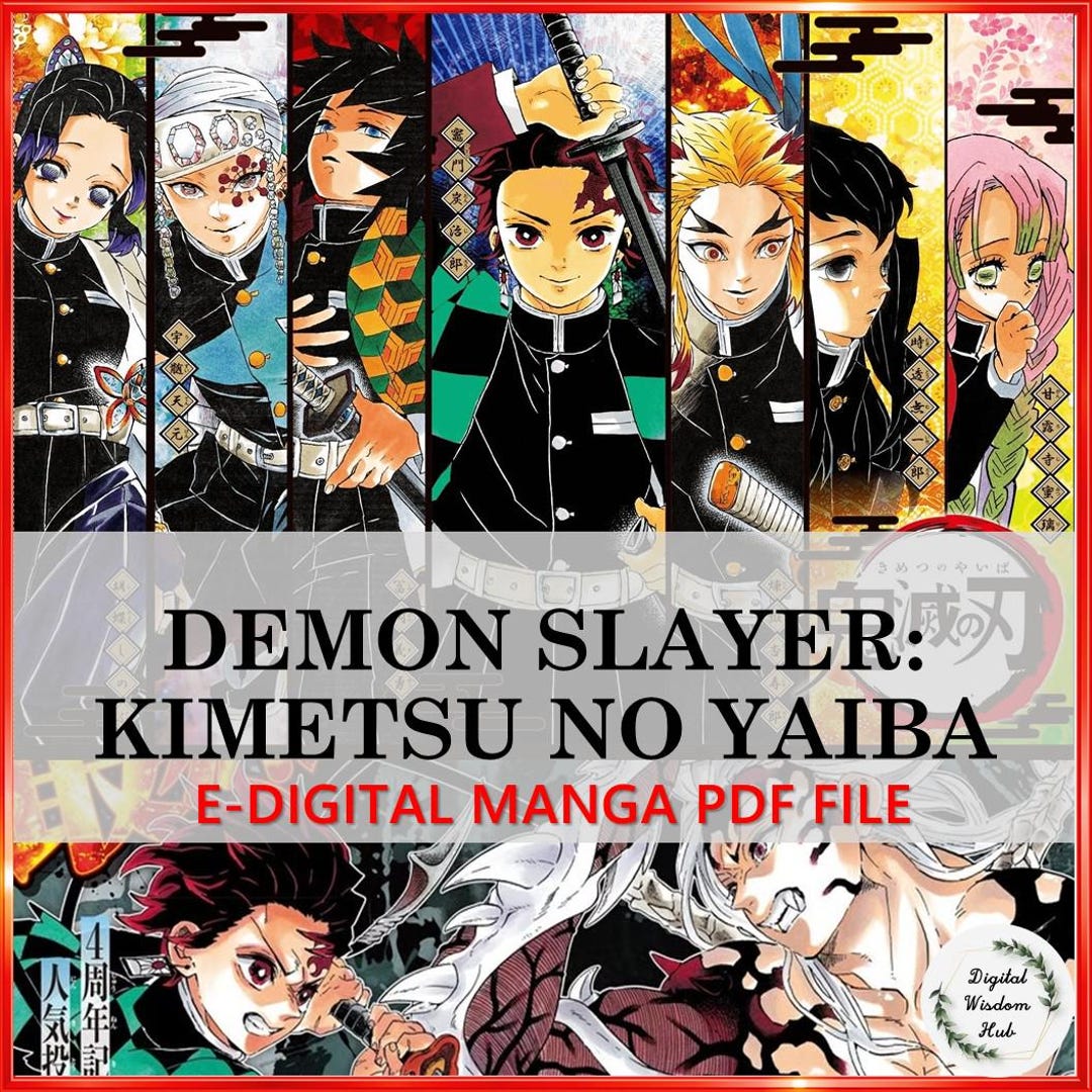 Demon Slayer Manga: Kimetsu No Yaiba, Vol 1-23 (PDF File) - Etsy