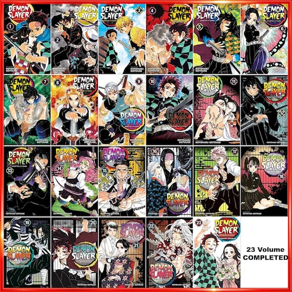 Demon Slayer Manga: Kimetsu No Yaiba, Vol 1-23 (PDF File) - Etsy