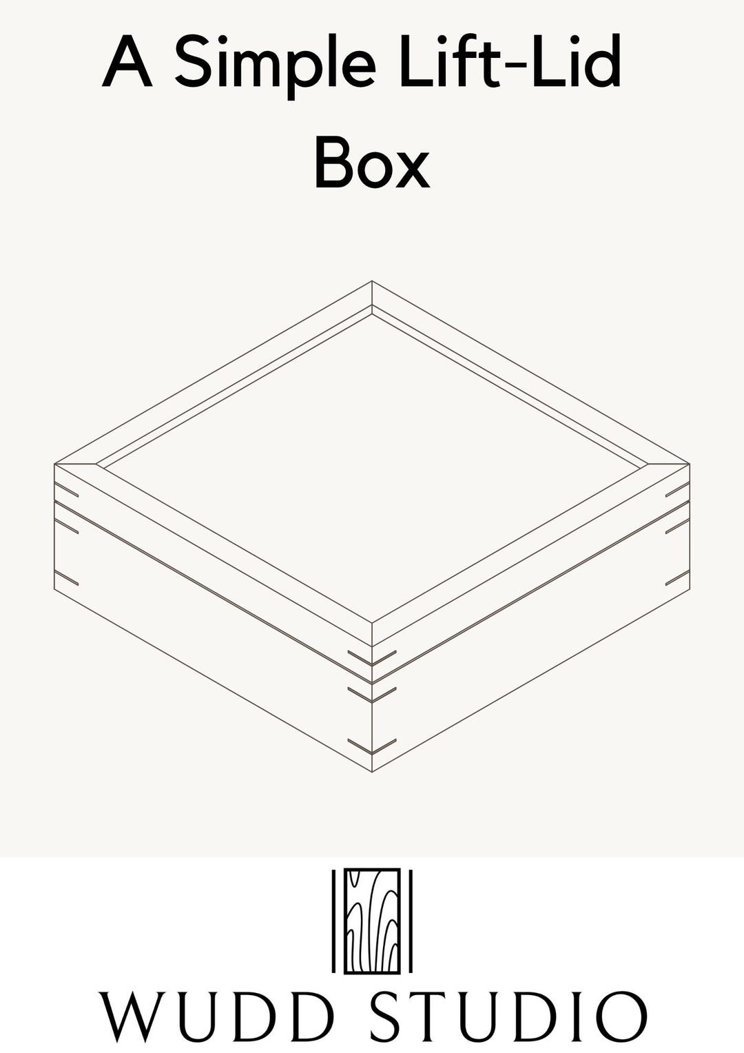 Woodworking Box Plan | Hand Tool Craft (PDF ) - Etsy