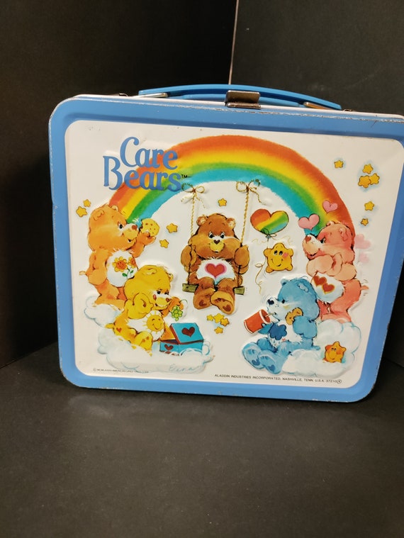 Vintage Care Bears Aladdin Metal Lunchbox & Thermo