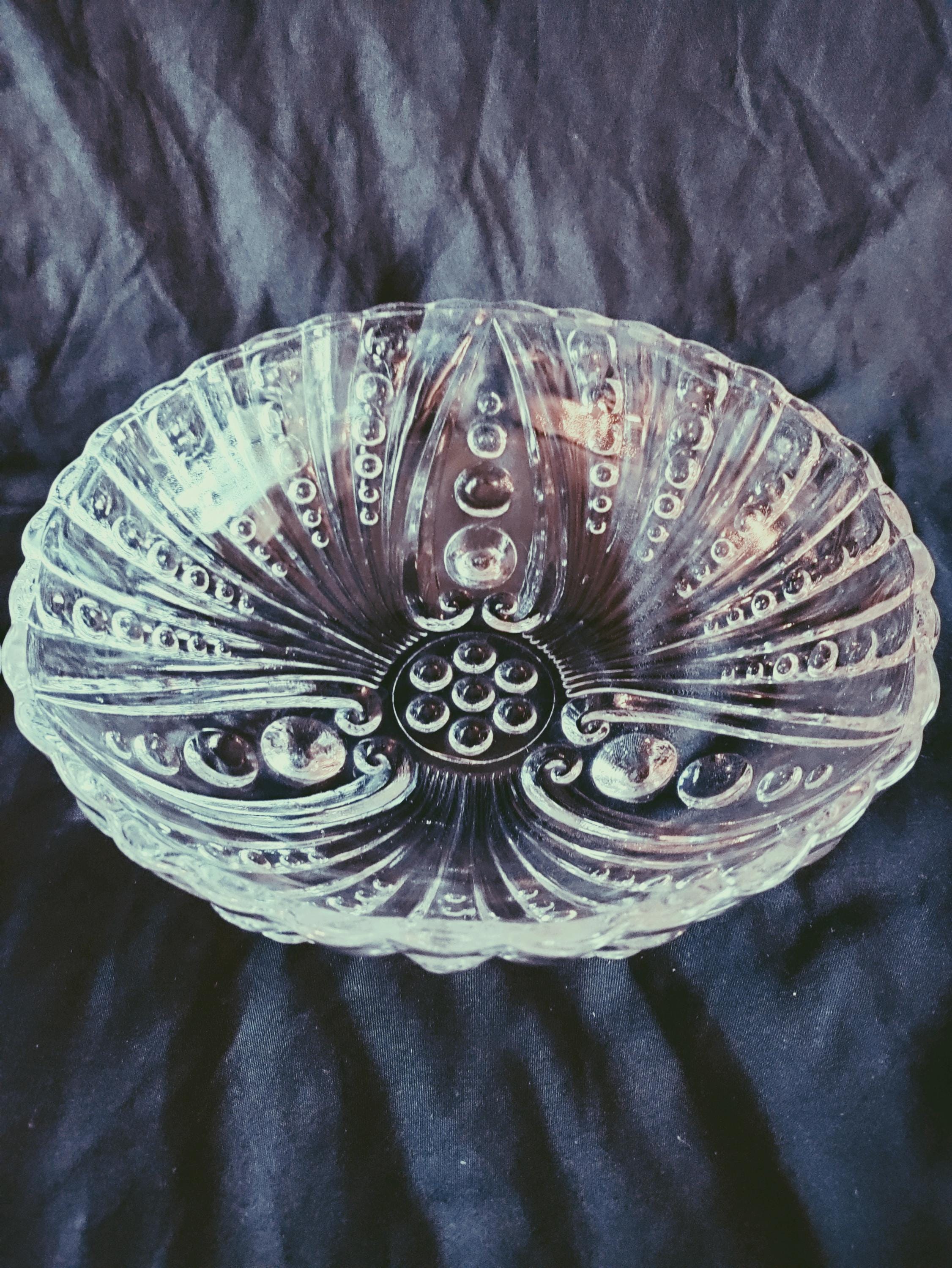 アンティークウランガラス Federal１９３５年「Sharon」ベリーボウル Uranium Glass Berry Bowl - Etsy