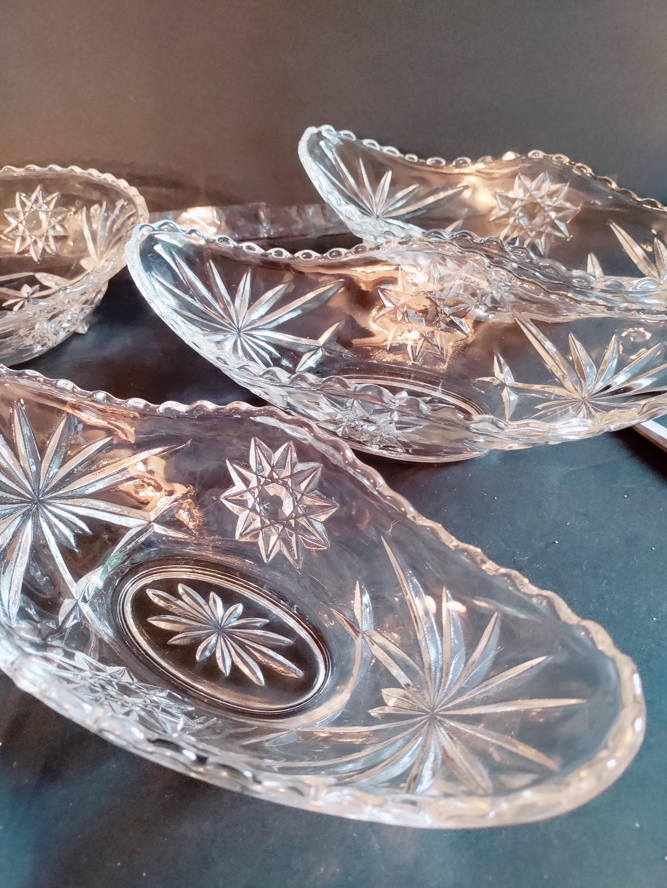 Set of 8 Vintage 1960s Anchor Hocking service ware Star of David Glass water